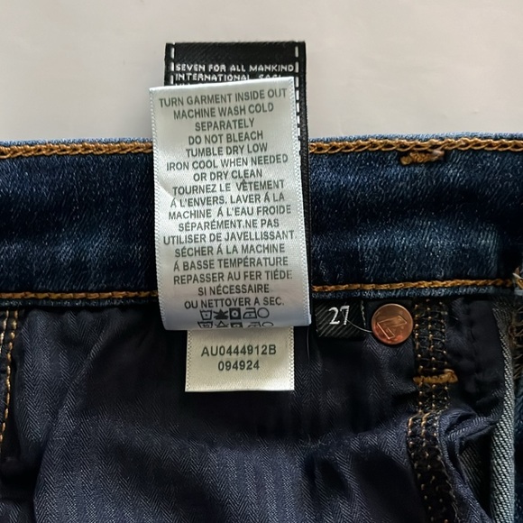 7 For All Mankind The High Waist Skinny Size 27 - Picture 14 of 16